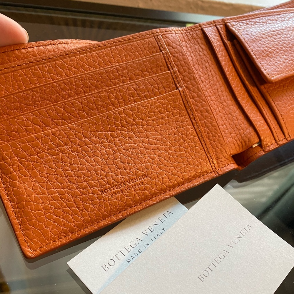 Bottega Veneta Bi-Fold Wallet w/ coin flap